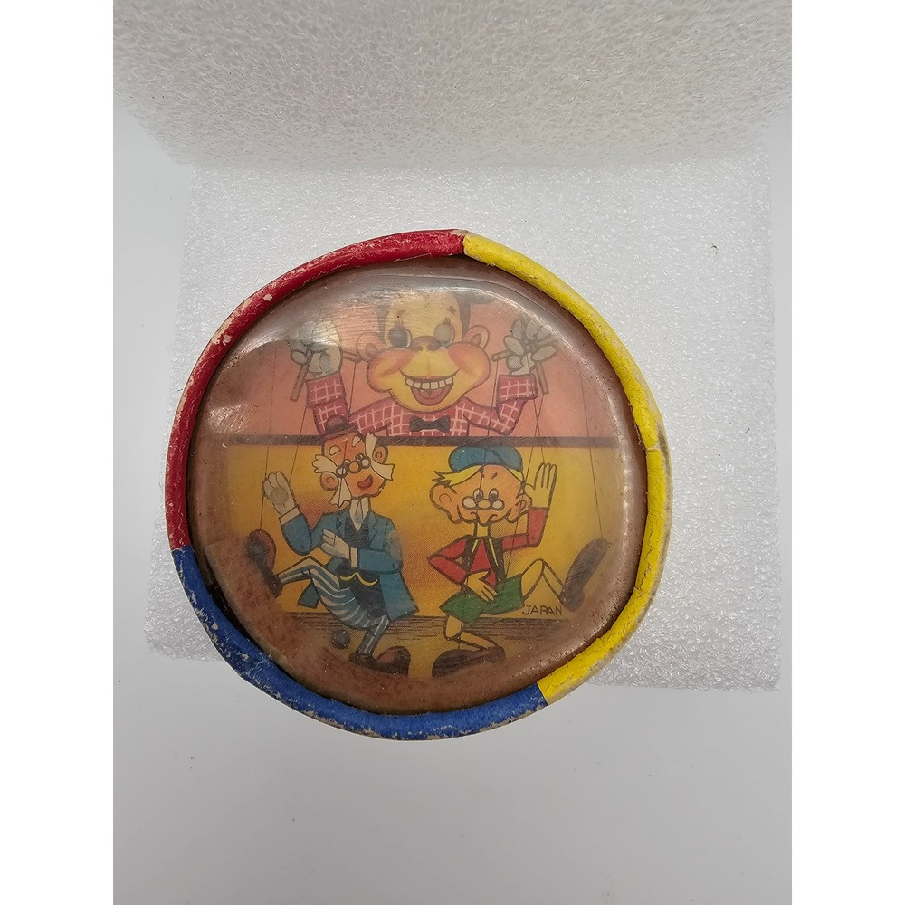 Vintage Dexterity Puzzle Game Japan Monkey Puppeteer Marionette Cardboard Toy - Picture 4 of 4